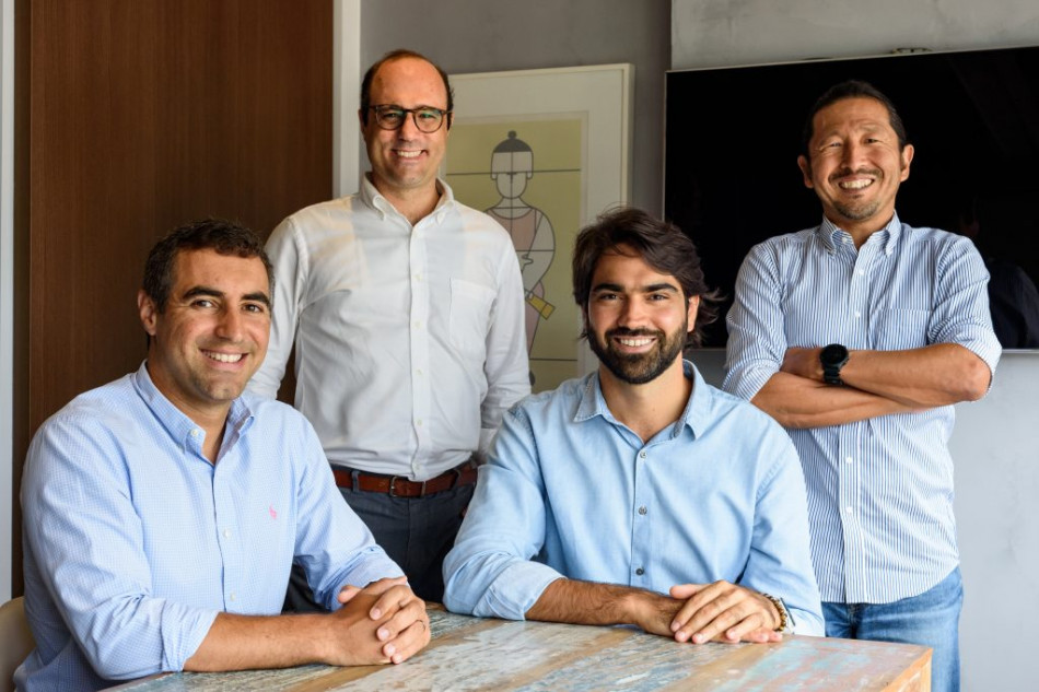 Guilherme Hug, Alexis Terrin, João Zecchi e Dan Yamamura, cofundadores da Fuse Capital. Foto: Rogério von Krüger/Divulgação