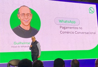 Guilherme Horn, head do WhatsApp no Brasil, durante o Payment Revolution Day 2022, evento da StartSe (Foto cedida por Boanerges Ramos Freire)