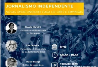 Blocknews, Marco Zero e Fintechs Brasil falam sobre jornalismo independente em evento da Abracom