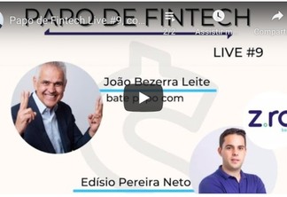 João Bezerra entrevista CEO do Zro Bank em live no canal Papo de Fintech