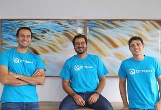 Da esquerda para a direita: Marcelo Bentivoglio, Pedro Mac Dowell e Marcelo Buosi, da QI-Tech.