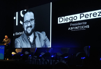 Diego Perez, presidente da ABFintechs, na abertura do Fintouch 23. Foto: Danylo Martins
