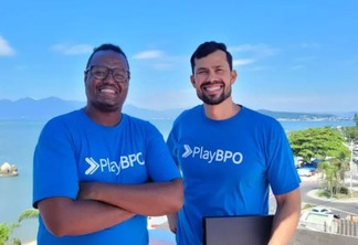 Lázuli Santos e José Marques, fundadores da PlayBPO. Foto: Divulgação