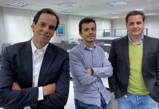 Da esquerda para direita, Marcio Berger, Diego Pereira e Leonardo Coelho, sócios-fundadores da Peak (Divulgação)