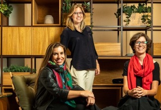Sócias-fundadoras da VERT: da esq. para a dir., Fernanda Mello, Martha e Victoria de Sá. Imagem: Divulgação