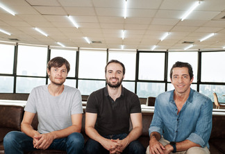 Da esq. para a direita: Guilherme Rosenthal, Leonardo Baltieri e Caio Gelfi/Vixtra - Imagem: Divulgação