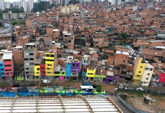 Galpão do G10 Favelas, em Paraisópolis, na cidade de São Paulo (Foto: Divulgação)