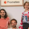 Eduardo Veiga, Rodrigo Tumaián e Ximena Aleman, cofundadores da Prometeo. Foto: Divulgação